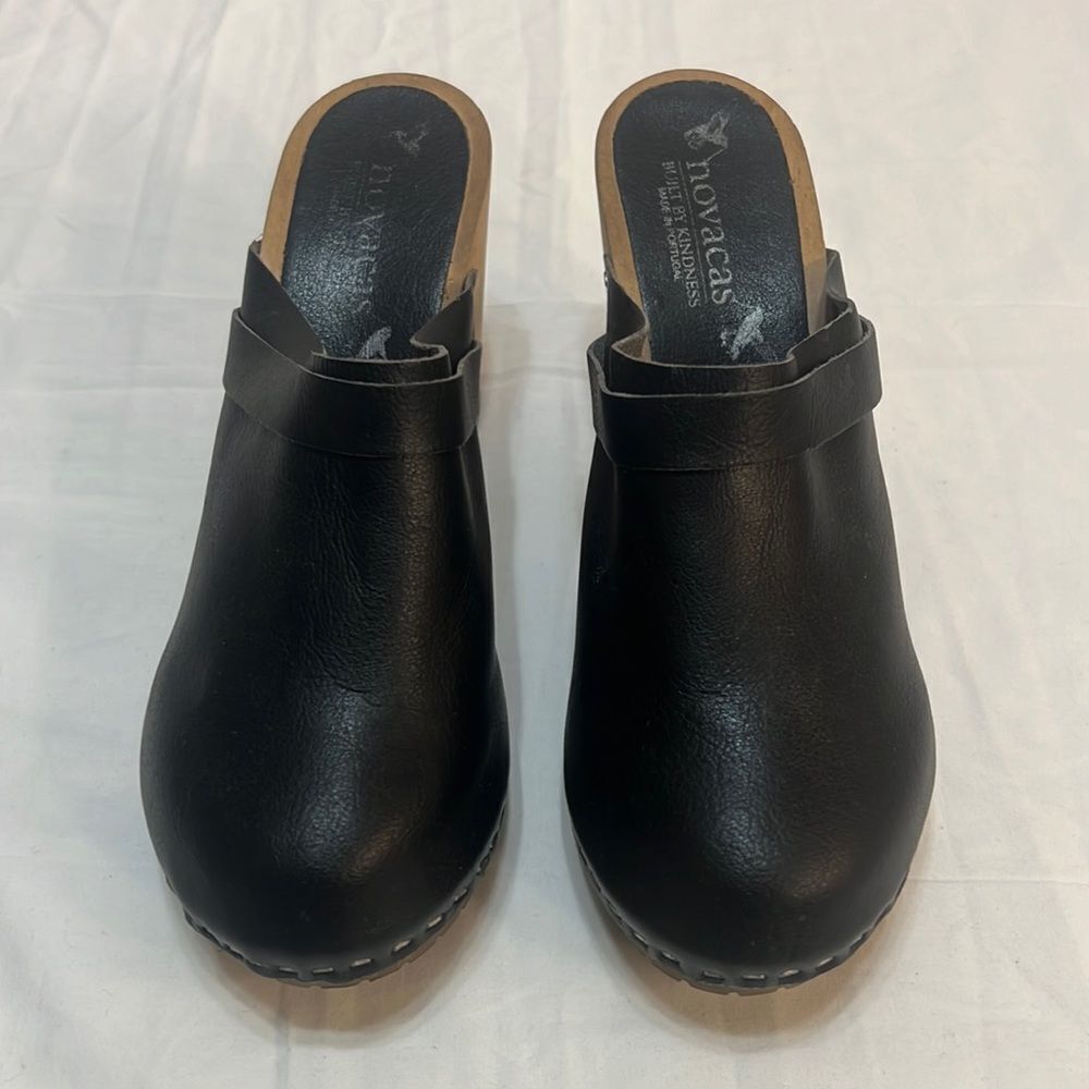 Novacas wooden handmade made in Portugal built by‎ kindness open heel wedge